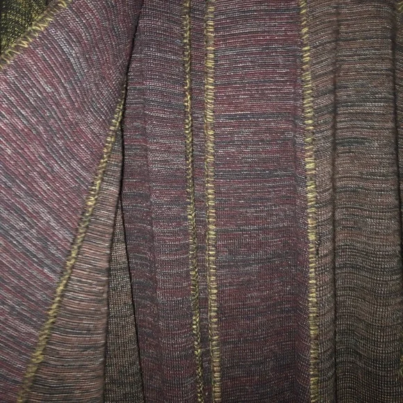 Magic Green and Brown Cozy Poncho Sweater - Picture 5 of 7